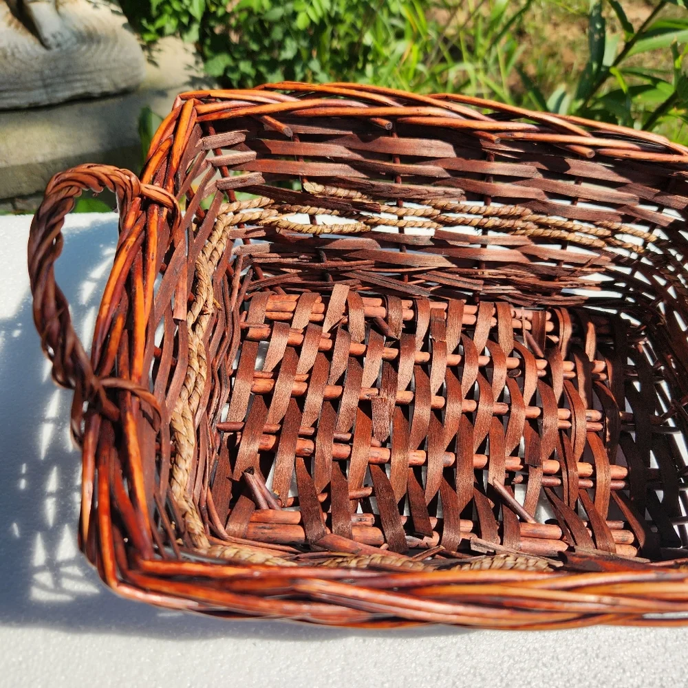 Vintage rectangular woven